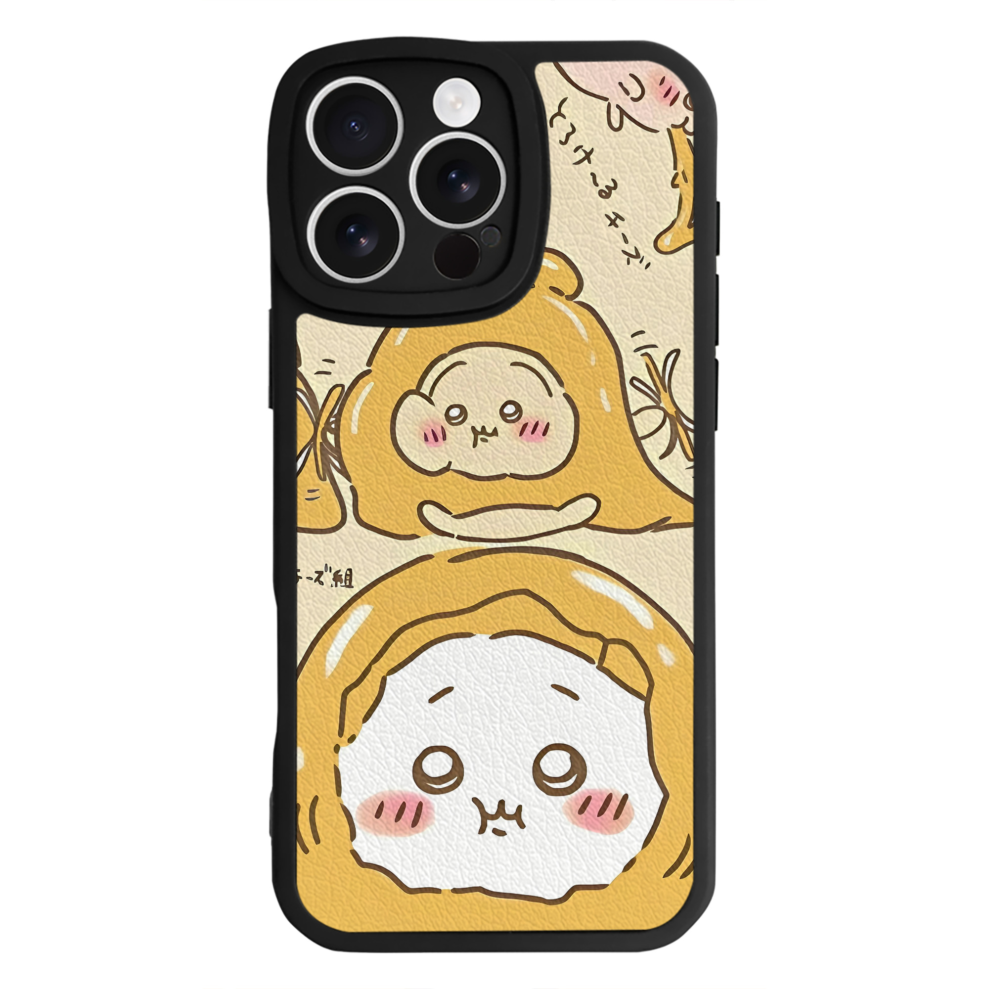 （画像用） ちいかわ Chii-kawa 【iPhone 16シリーズ対応】シリコンスマホケース（レザー調） 材質：シリコン